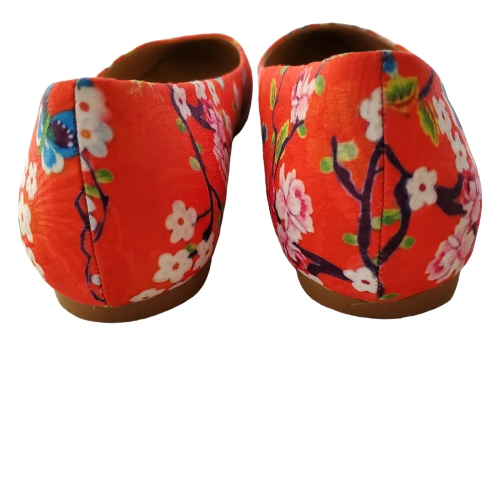 Penny Loves Kenny Aaron SF Red‎ Floral Flats Size 10M